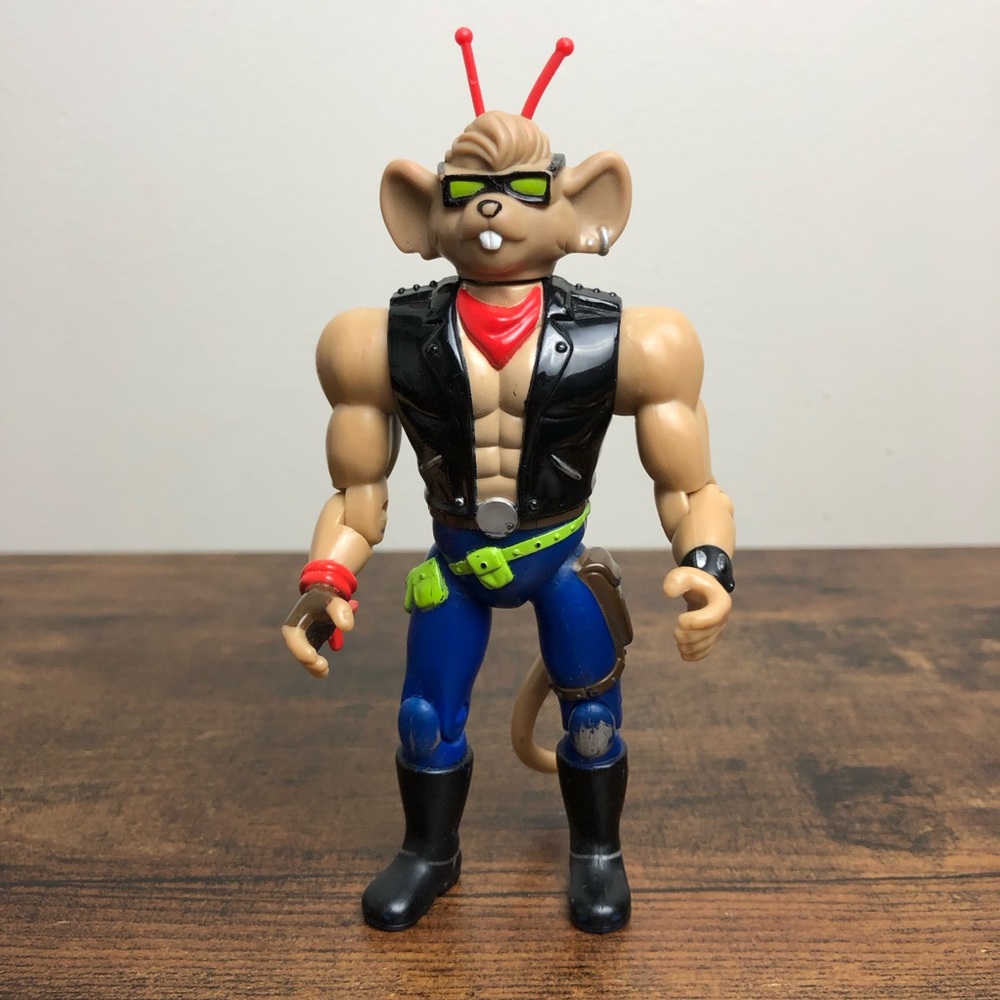 Vintage 1993 Galoob Biker Mice from Mars Throttle Action Figure